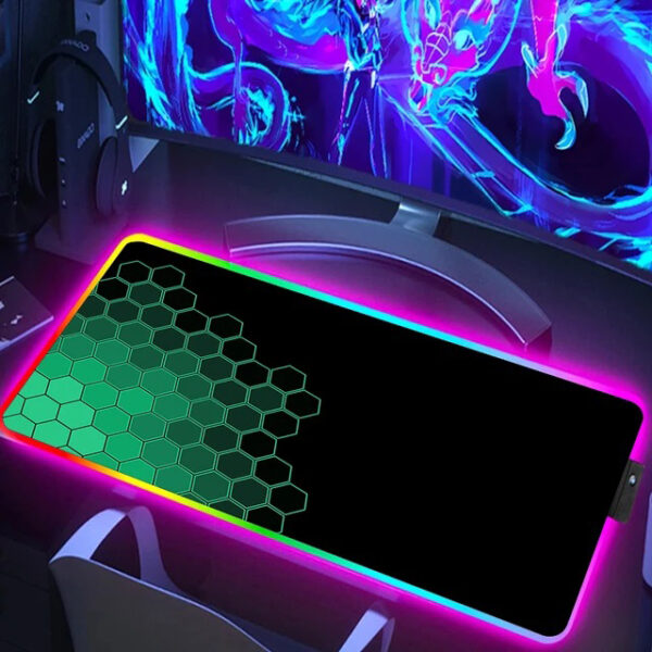 Large Non Slip USB Led RGB Mouse Pad for Game - Image 3